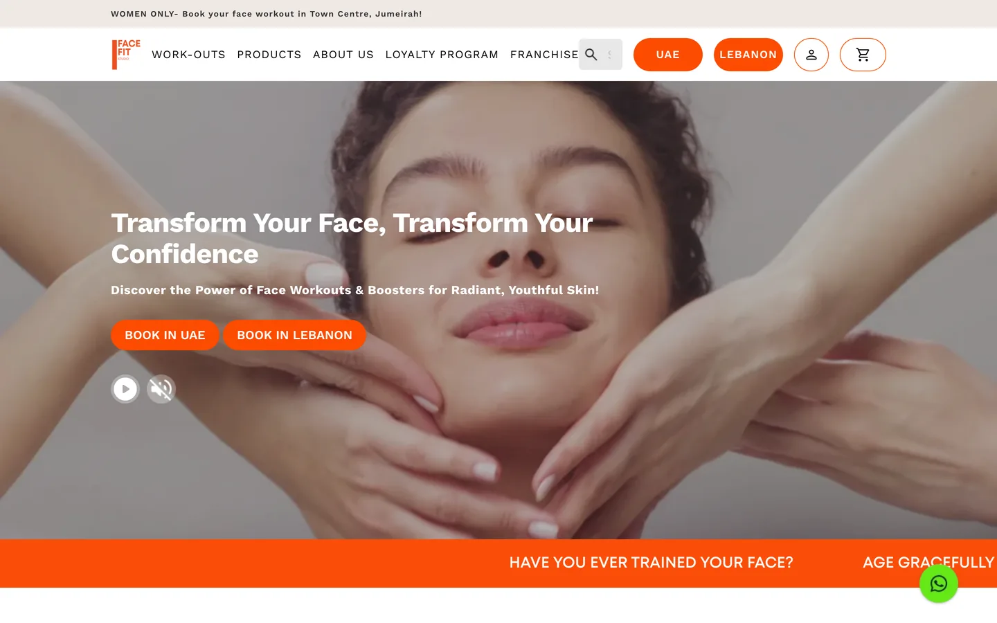 The Face Fit Studio online store built by co.gent