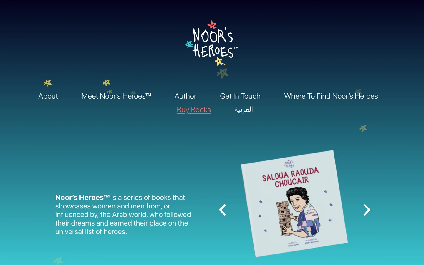 The Noor's Heroes online store built by co.gent