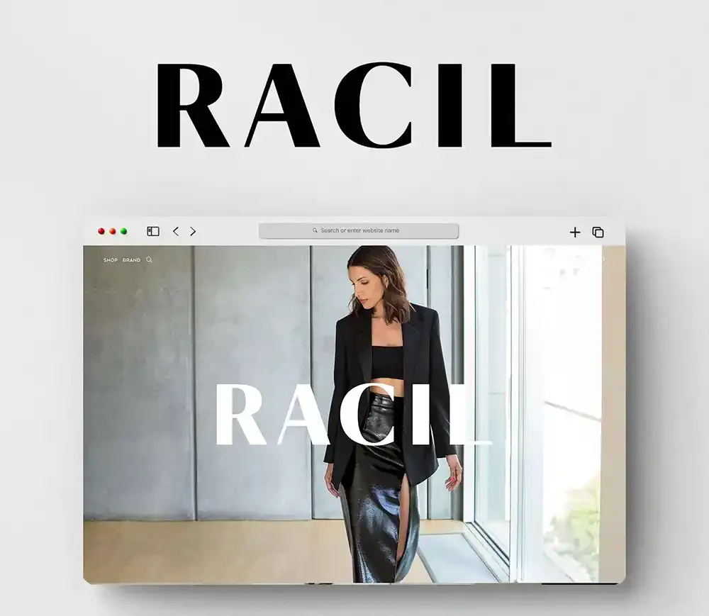 The Racil online store built by co.gent